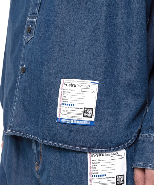 in・stru（men-tal）. シャツ Cotton Tencel Denim Long-sleeve
