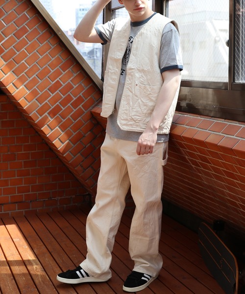 HOUSTON ベスト ジレ HOUSTON デニムワークベスト 日本製