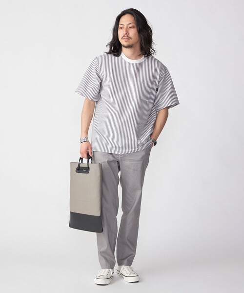 SHIPS tシャツ SHIPS: COOLMAX(R) シアサッカー Tシャツ メンズ