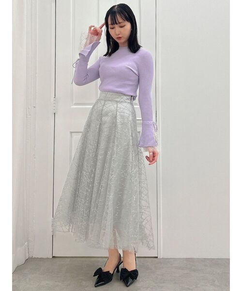 プリーツチュールスカート[品番：LAVW0012980]｜LANVIN