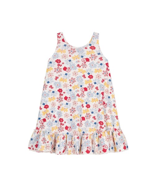 PETIT BATEAU（プチバトー） ワンピース プリント袖なしワンピース 