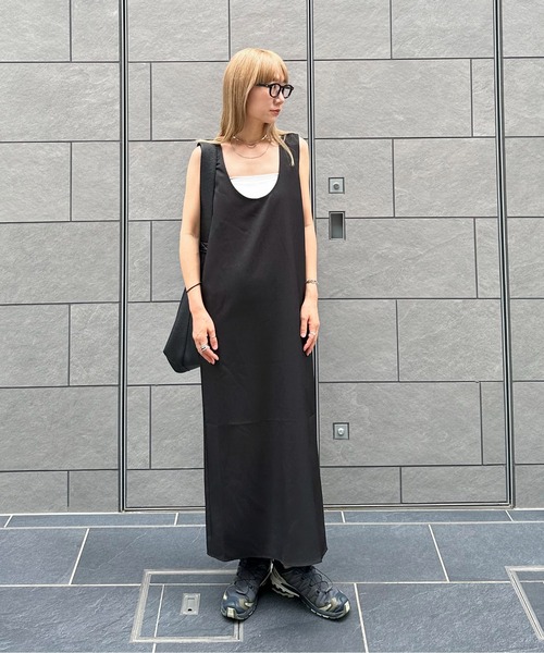 Ayu様　　グレーワンピ　0 feepur ワンピース Uネックナローワンピース : ZOZOTOWN Yahoo
