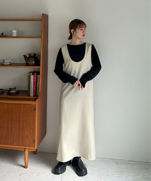 feepur ワンピース Uネックナローワンピース : ZOZOTOWN Yahoo