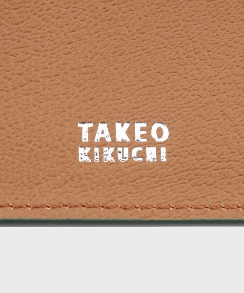 TAKEO KIKUCHI 名刺入れ ヘビタンレザー カードケース メンズ