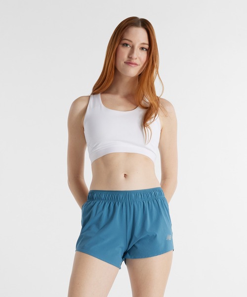 New Balance RC ショーツ3インチ（インナー付き）ブルー L New Balance パンツ RC ショーツ 3インチ(シームレスインナー