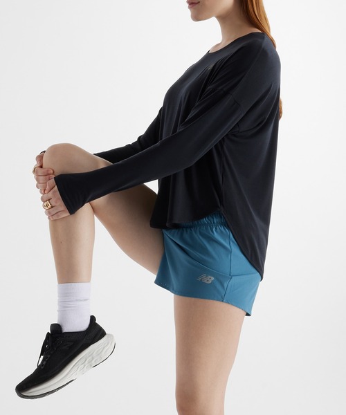 New Balance RC ショーツ3インチ（インナー付き）ブルー L New Balance パンツ RC ショーツ 3インチ(シームレスインナー