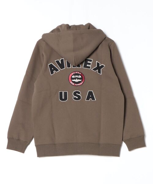 パーカー VARSITY LOGO SWEAT PARKA/バーシティロゴ スウェットパーカー レディース AVIREX パーカー VARSITY LOGO SWEAT PARKA/バーシティロゴ