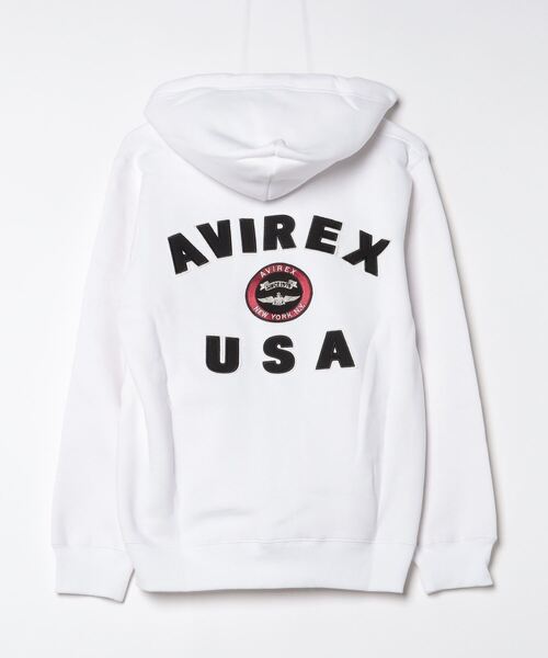 パーカー VARSITY LOGO SWEAT PARKA/バーシティロゴ スウェットパーカー レディース AVIREX パーカー VARSITY LOGO SWEAT PARKA/バーシティロゴ