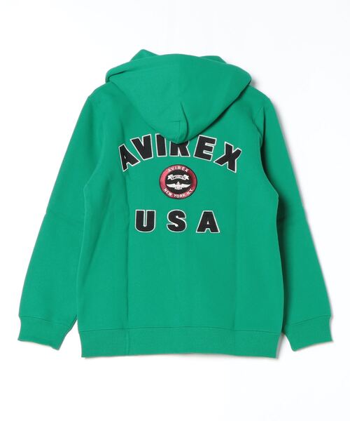 パーカー VARSITY LOGO SWEAT PARKA/バーシティロゴ スウェットパーカー レディース AVIREX パーカー VARSITY LOGO SWEAT PARKA/バーシティロゴ