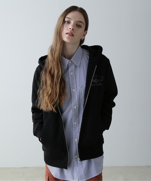 AVIREX パーカー VARSITY LOGO SWEAT PARKA/バーシティロゴ