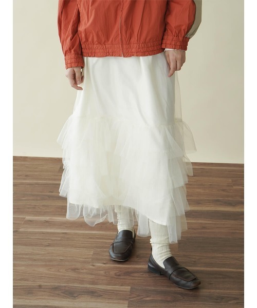 スカート theredthread frontier tiered skirt THEREDTHREAD / ザレッドスレッド】frontier tiered skirt