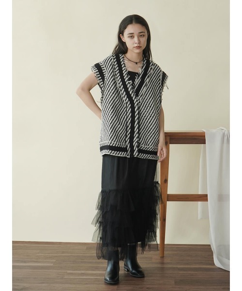 FIKA.（フィーカ） スカート Tulle tiered skirt : ZOZOTOWN Yahoo!店