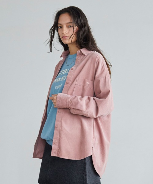 ブラウス シャツ 「カシュクール可能」2WAYコーデュロイシャツ レディース BAYFLOW ブラウス シャツ 「カシュクール可能」2WAYコーデュロイ