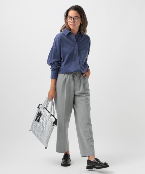 ブラウス シャツ 「カシュクール可能」2WAYコーデュロイシャツ レディース BAYFLOW ブラウス シャツ 「カシュクール可能」2WAYコーデュロイ