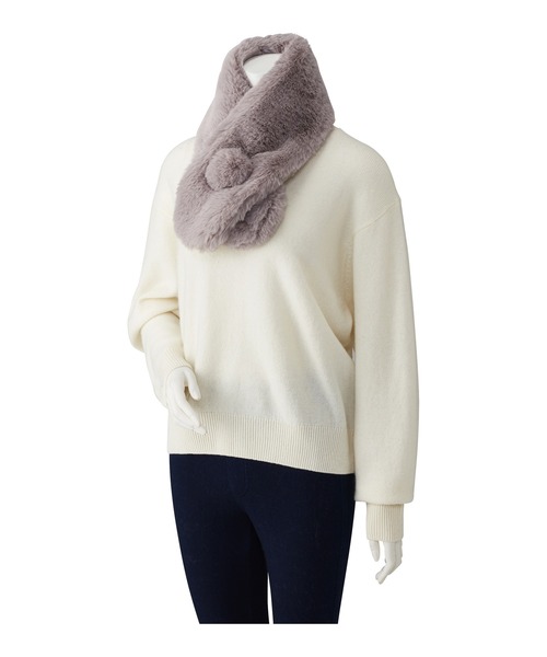 美品✨Tricot COMMEdesGARCONSフェイクファーマフラーストール COMME des GARCONS tricot トリコ コム・デ・ギャルソン