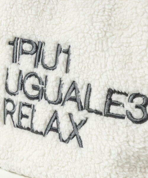 【1PIU1UGUALE3 RELAX】ボアミニトートバッグ 1PIU1UGUALE3 RELAX ハンドバッグ RELAX(ウノピゥウノウグァー