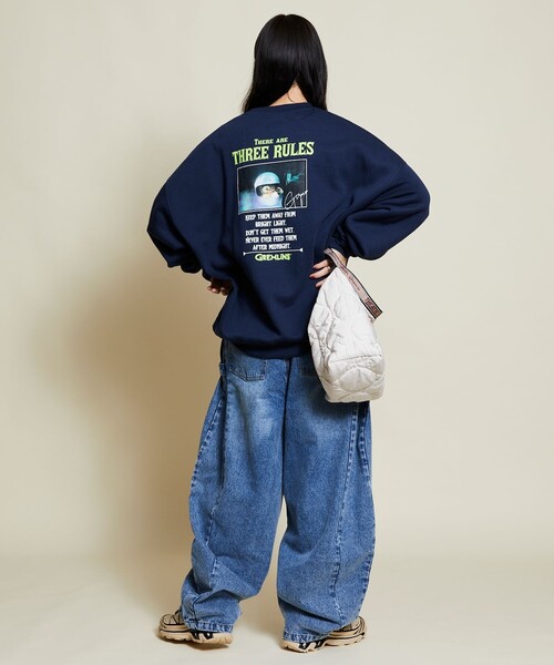 SNIDEL グレムリン 40周年記念 グレー スウェット コラボ フリーサイズ FREAK'S STORE トレーナー スウェット 限定展開 GREMLINS