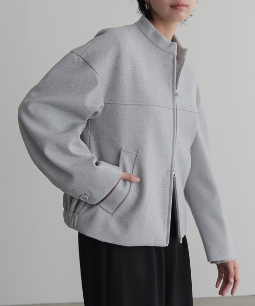 for/c（フォーシー） ブルゾン アウター ウールライクスタンドブルゾン