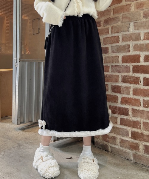 Lace Ladies（レースレディース） スカート 裏起毛 ファー付き