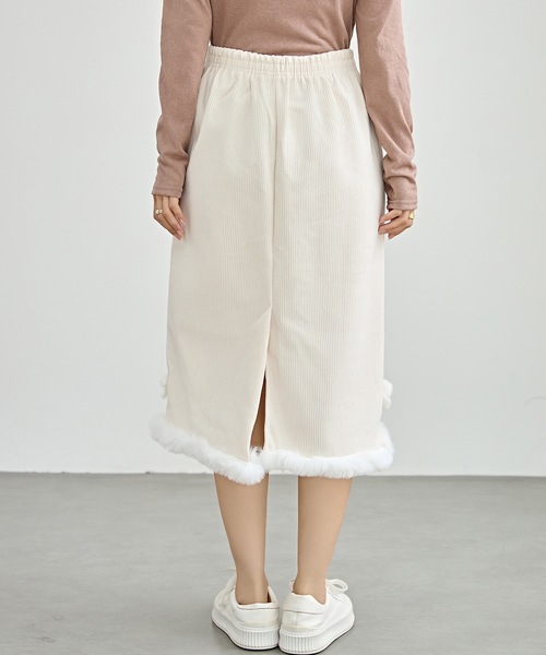 Lace Ladies（レースレディース） スカート 裏起毛 ファー付き