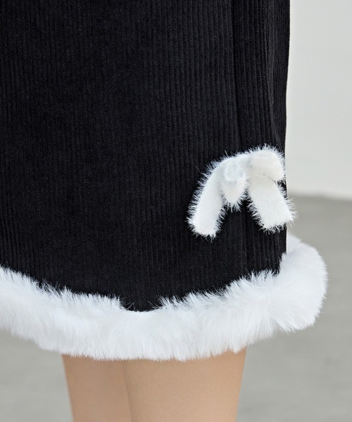 Lace Ladies（レースレディース） スカート 裏起毛 ファー付き