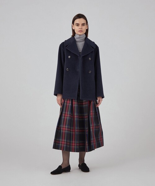 TOMORROWLAND collection ピーコート pコート モヘヤダイヤゴナル