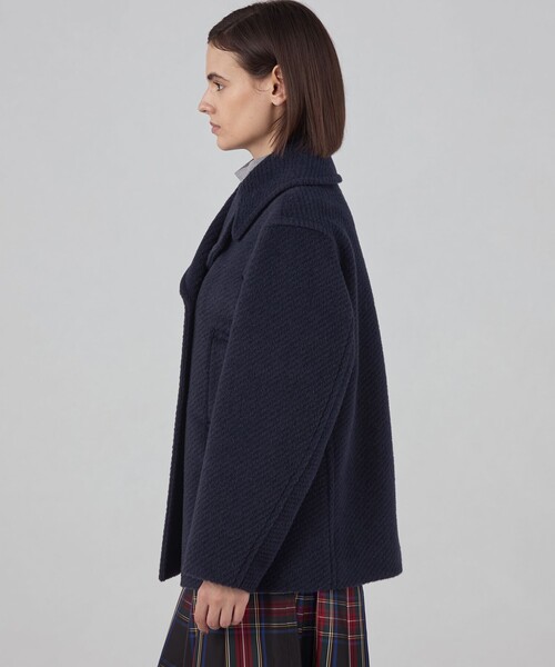 TOMORROWLAND collection ピーコート pコート モヘヤダイヤゴナル