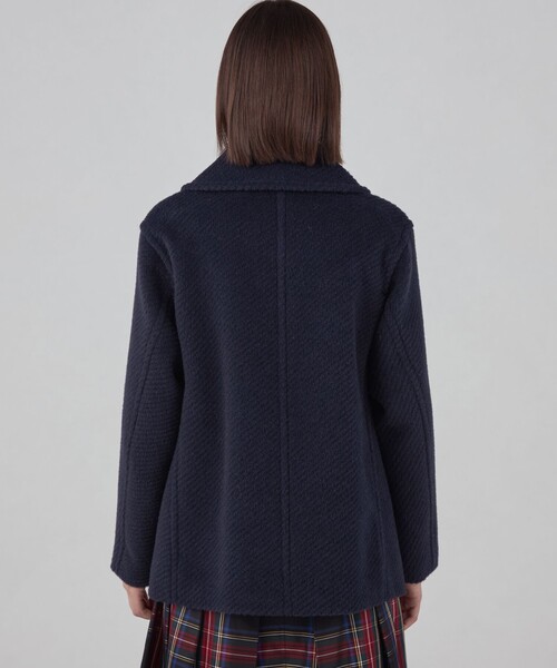 TOMORROWLAND collection ピーコート pコート モヘヤダイヤゴナル