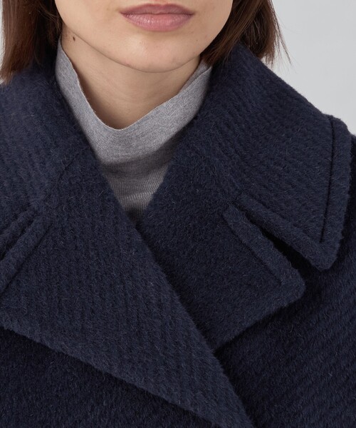 TOMORROWLAND collection ピーコート pコート モヘヤダイヤゴナル