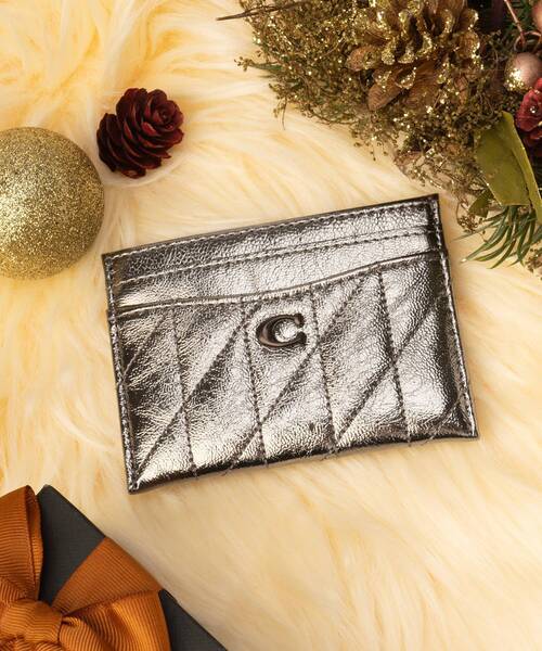 【COACH】キルティング ☆ エッセンシャル カード ホールダー COACH カードケース エッセンシャル スモール ジップ アラウンド