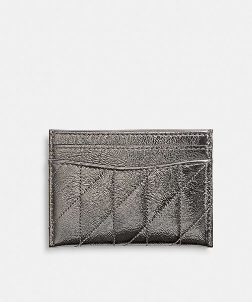 COACH  Essential キルティングピロー レザー製カードホルダー スモール ジップ アラウンド カード ケース・ピロー
