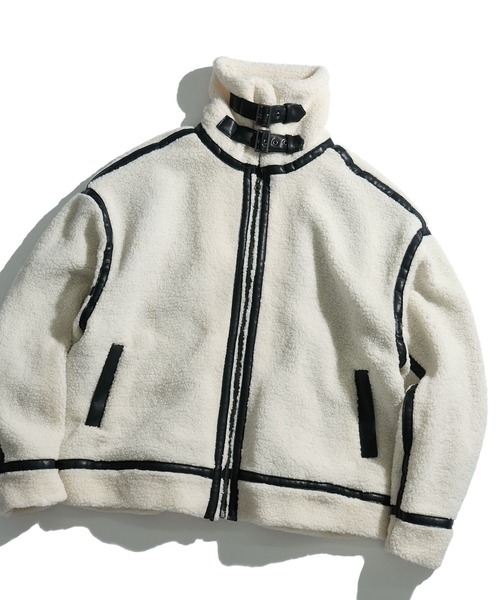 おしゃれスタ ブルゾン アウター sheep boa B-3 flight jacket