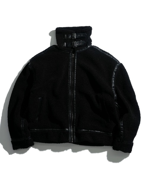 おしゃれスタ ブルゾン アウター sheep boa B-3 flight jacket