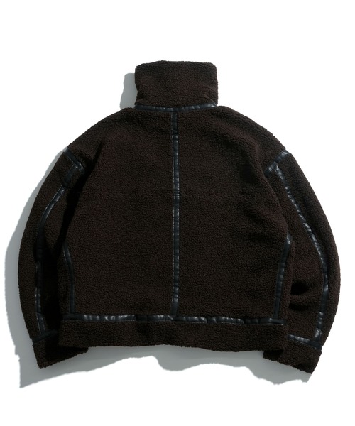 おしゃれスタ ブルゾン アウター sheep boa B-3 flight jacket