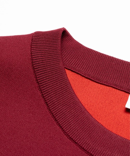 最新作 devereux golf ニットセーター チェッカー クルーネック DEVEREUX GOLF セーター ニット 18Gエッセンシャルニットクルー