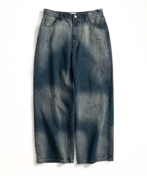 WETTEMPT ワイドパンツ ジーンズ GRADATION BLAST WIDE DENIM PANTS