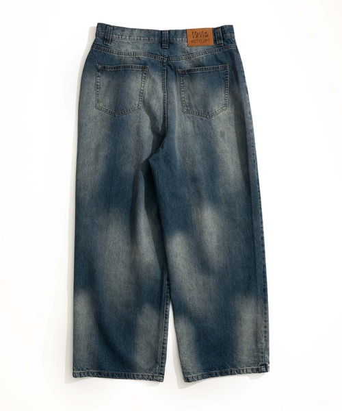 WETTEMPT ワイドパンツ ジーンズ GRADATION BLAST WIDE DENIM PANTS 