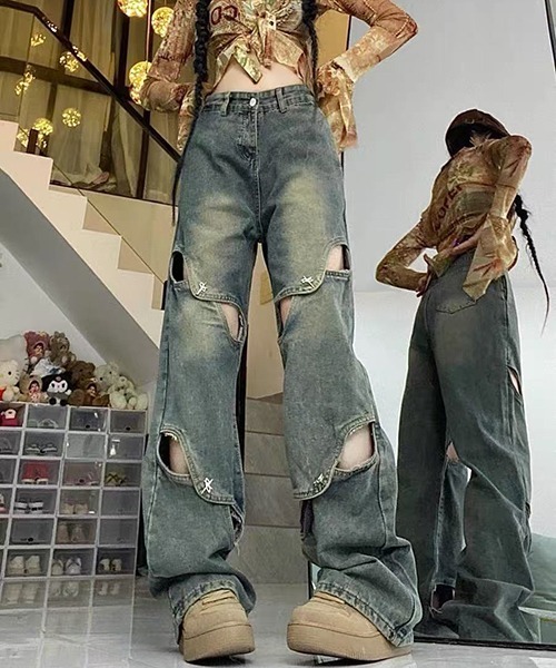 gossip!ロサンゼルス ジーンズ デニム デニムパンツ Y2K デニムパンツ