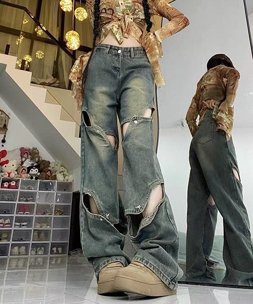 gossip!ロサンゼルス ジーンズ デニム デニムパンツ Y2K デニムパンツ