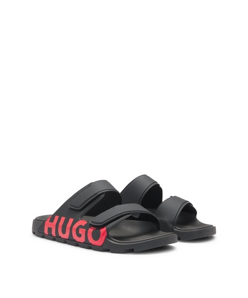 HUGO サンダル ロゴサンダル タッチクロージャー ダブル