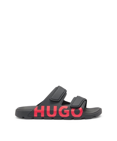 HUGO サンダル ロゴサンダル タッチクロージャー ダブル