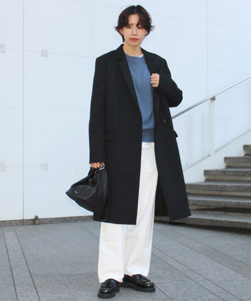 AP STUDIO チェスターコート FREE ブラック レディース : ZOZOTOWN