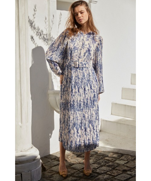 ワンピース Estella.K Isabel Lace Belted Dress Isabel Lace Belted Dress -NVY- – Estella.K