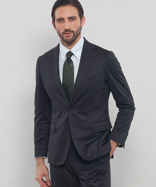 ジャケット テーラードジャケット 「L」「FLEX JERSEY」ハイゲージジャカードセットアップジャケット メンズの画像