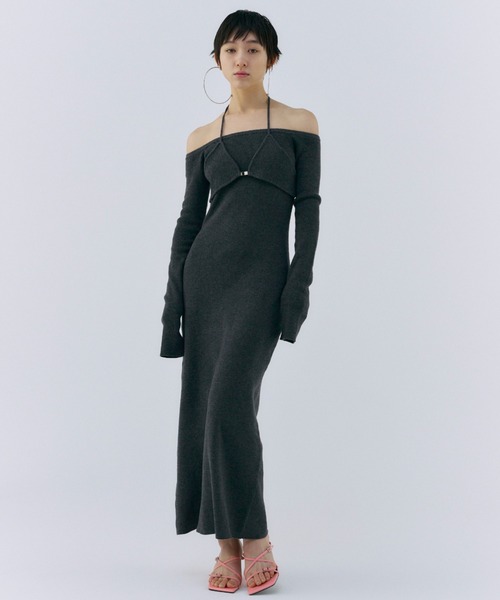 JOSE MOON（ジョゼムーン） ワンピース OFF SHOULDER KNITDRESS/オフ