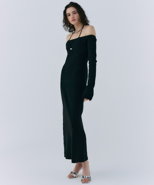 josemoon ニットワンピース JOSE MOON ワンピース OFF SHOULDER KNITDRESS/オフショルダー