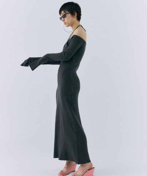 josemoon ニットワンピース JOSE MOON ワンピース MOTIF KNIT DRESS/モチーフニットドレス