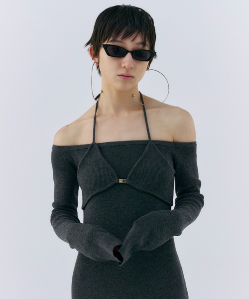 josemoon ニットワンピース JOSE MOON ワンピース OFF SHOULDER KNITDRESS/オフショルダー