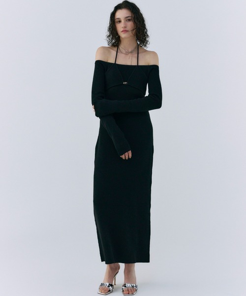 JOSE MOON（ジョゼムーン） ワンピース OFF SHOULDER KNITDRESS/オフ 