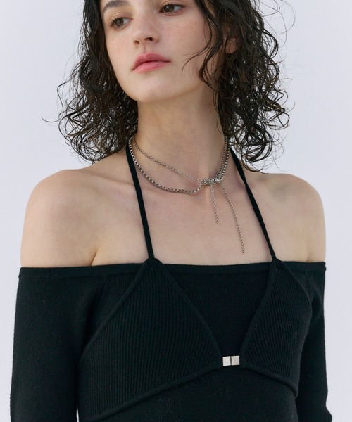 JOSE MOON（ジョゼムーン） ワンピース OFF SHOULDER KNITDRESS/オフ